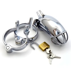 Cage de chasteté acier Houdini lancelot delux