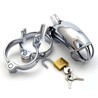 Cage de chasteté acier Houdini lancelot delux