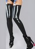 Bas shiny Lycra noir