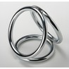 Triple Chrome Cock and Ball Ring