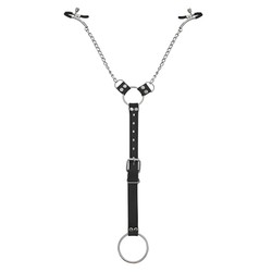 Pince tétons cock ring/ Male Nipple clamp