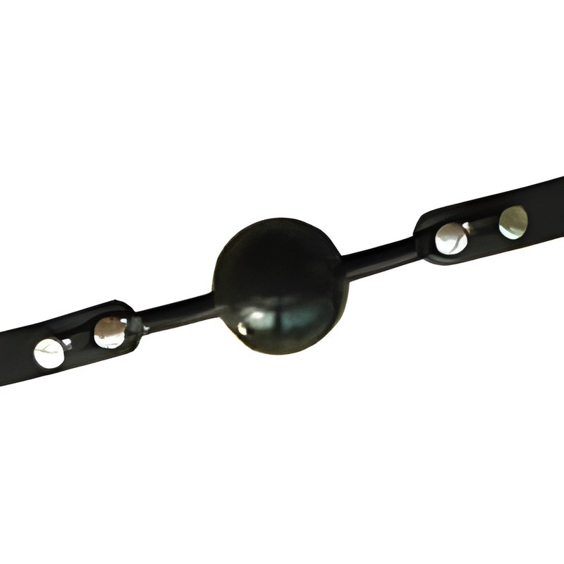 Ball gag silicon noir