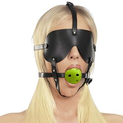Ball gag harnais cache yeux