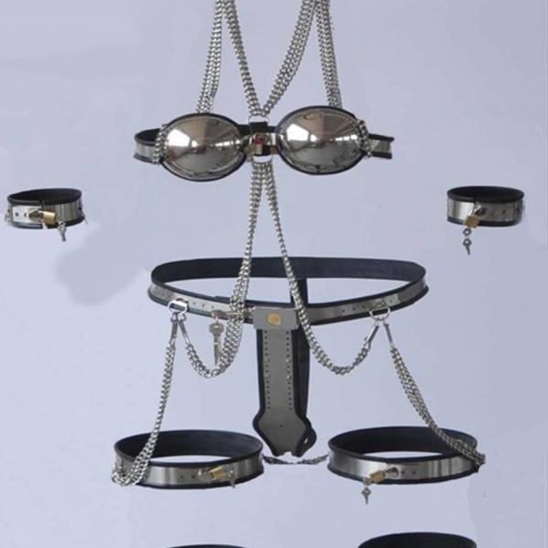 Kit 8 pièces chasteté et soumission pour soumise