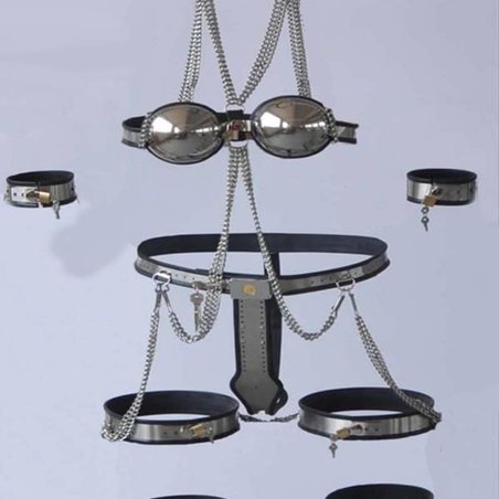 Kit 8 pièces chasteté et soumission pour soumise