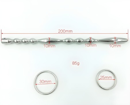 Sonde uretre en metal de dilatation de diametre 10mm