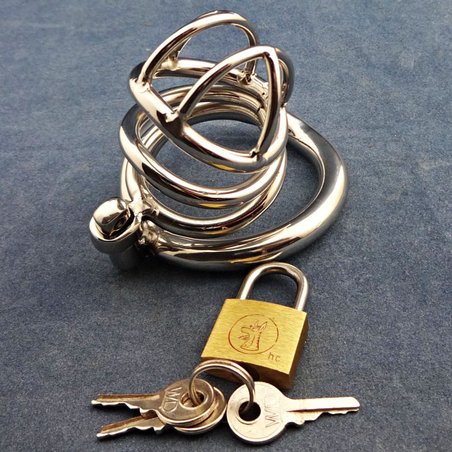 Micro cage de chasteté en métal