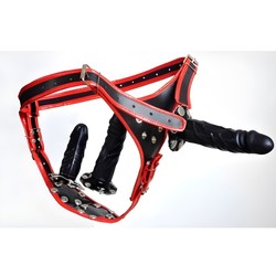 Gode ceinture avec multi dildos retirable