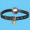 Ball gag acier avec cadenas