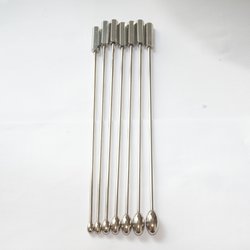Kit de dilatation de 7 plugs d'uretres metal en forme d'olives