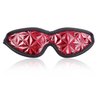 Cache yeux fetiche style faux cuir crocodile rouge