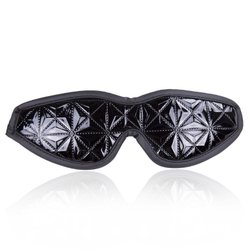 Cache yeux fetiche style faux cuir crocodile noir