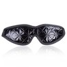 Cache yeux fetiche style faux cuir crocodile noir