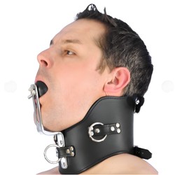 Collier minerve de soumission avec ball gag