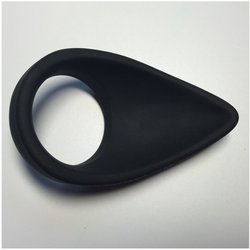 Cock ring Teardrop silicone noir