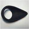 Cock ring Teardrop silicone noir