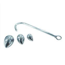 Crochet plug anal 3 boules interchangeables