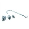 Crochet plug anal 3 boules interchangeables
