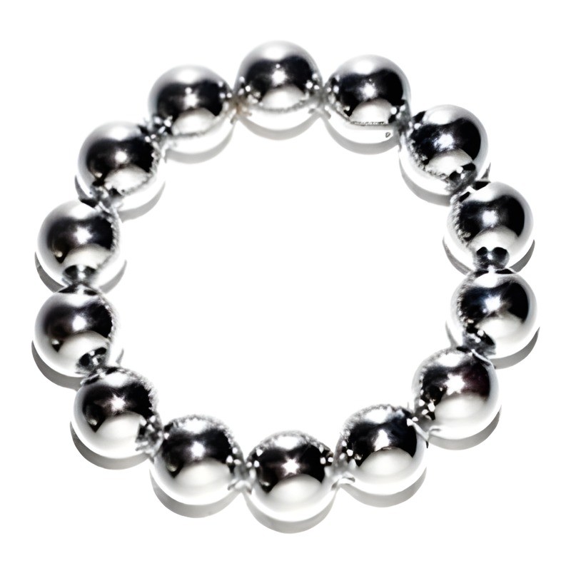 Cock Ring Ball en chrome 3 tailles