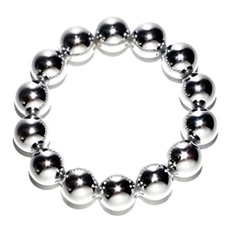 Cock Ring Ball en chrome 3 tailles