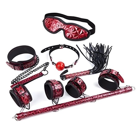 Kit soumission 8 pièces crocodile rouge