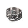 Anneau de gland serpent en acier inoxydable