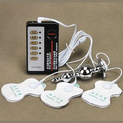 Electro sexe avec plug anal en acier inoxydable