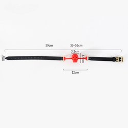 Skull gag en silicone rouge