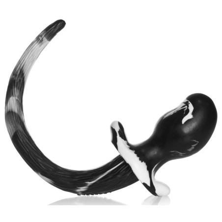 Oxballs - Plug Queue Puppy Tail Mastiff Blanc 12 x 7cm