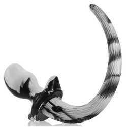 Oxballs - Plug Queue Puppy Tail Mastiff Blanc 12 x 7cm