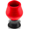 Oxballs - Plug Tunnel Colossus Pighole XXXXL Noir-Rouge 17 x 13.5cm