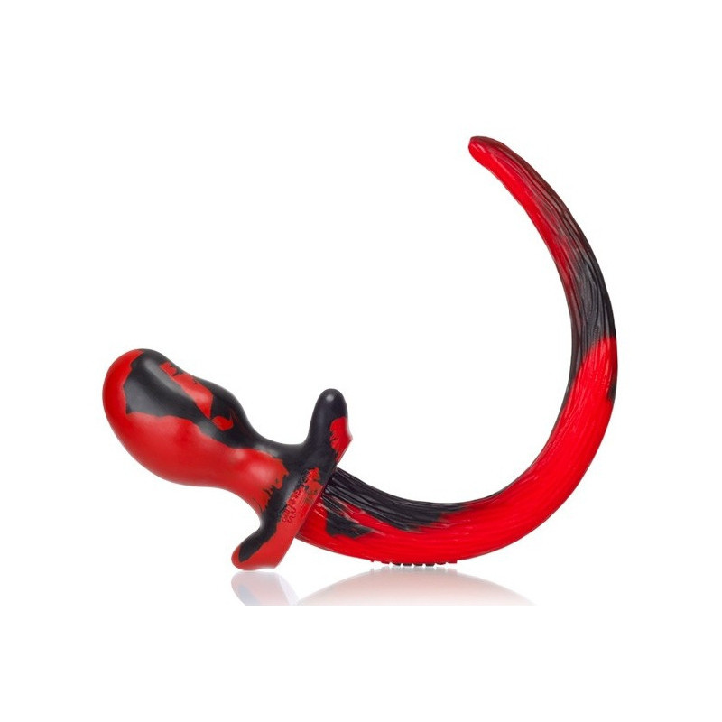 Oxballs - Plug Queue Puppy Tail Bulldog Rouge 11.5 x 6cm