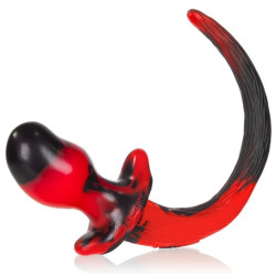Oxballs - Plug Queue Puppy Tail Bulldog Rouge 11.5 x 6cm