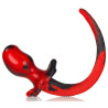 Oxballs - Plug Queue Puppy Tail Bulldog Rouge 11.5 x 6cm
