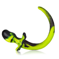 Oxballs - Plug Queue Puppy Tail Bulldog Jaune11.5 x 6cm