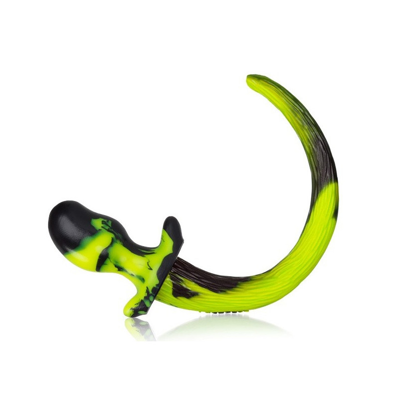 Oxballs - Plug Queue Puppy Tail Bulldog Jaune11.5 x 6cm