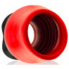 Oxballs - Plug Tunnel Super Max Pighole XXXL Noir-Rouge 15 x 11.5cm