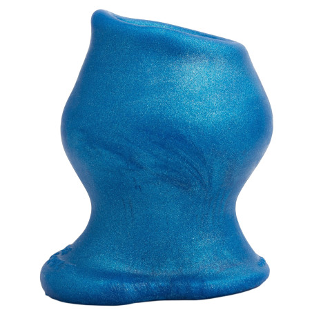 Oxballs - Plug Tunnel Pig-Hole Platinum Bleu 14 x 11 cm