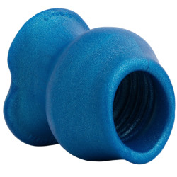 Oxballs - Plug Tunnel Pig-Hole Platinum Bleu 14 x 11 cm
