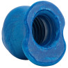 Oxballs - Plug Tunnel Pig-Hole Platinum Bleu 14 x 11 cm