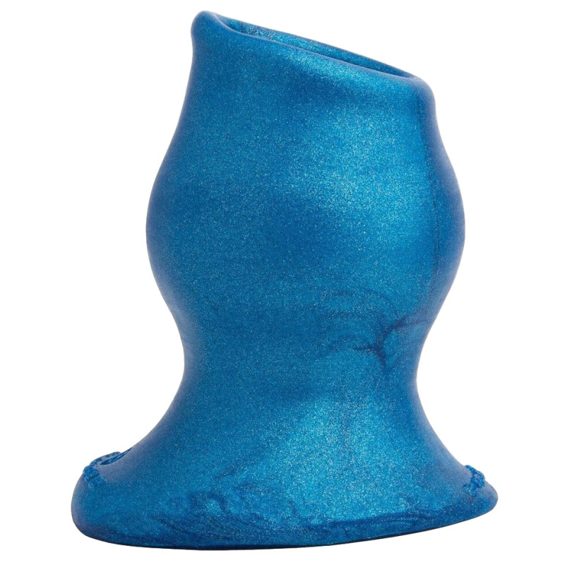 Oxballs - Plug Tunnel PiG-HOLE Platinum Bleu 13 x 9 cm