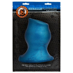Oxballs - Plug Tunnel PiG-HOLE Platinum Bleu 13 x 9 cm
