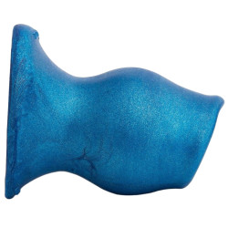 Oxballs - Plug Tunnel PiG-HOLE Platinum Bleu 13 x 9 cm