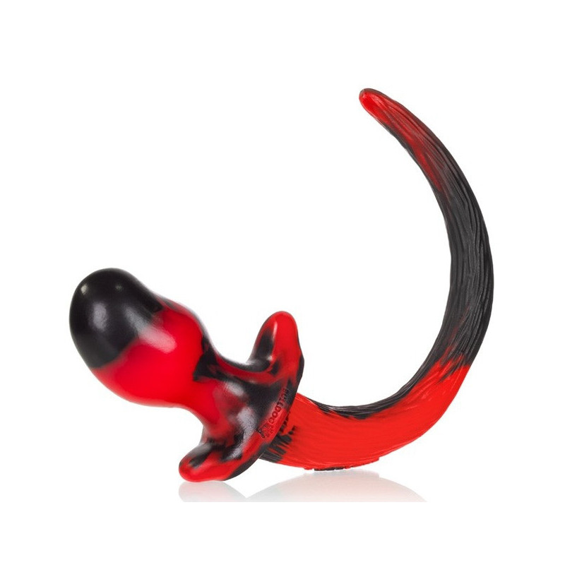 Oxballs - Plug Queue de chien Pug Rouge 8.5 x 4.4 cm