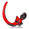 Oxballs - Plug Queue de chien Pug Rouge 8.5 x 4.4 cm