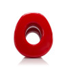 Oxballs - Plug Tunnel Pig-Hole rouge Large - 9 x 7 cm