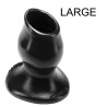 Oxballs - Plug Tunnel Pig-Hole noir Large - 9 x 7 cm