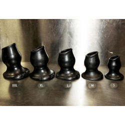 Oxballs - Plug Tunnel Pig-Hole noir Large - 9 x 7 cm