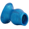 Oxballs - Plug Tunnel Pig-Hole Platinum Bleu 12 x 8.5 cm