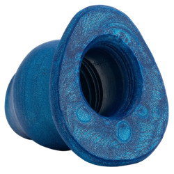 Oxballs - Plug Tunnel Pig-Hole Platinum Bleu 12 x 8.5 cm